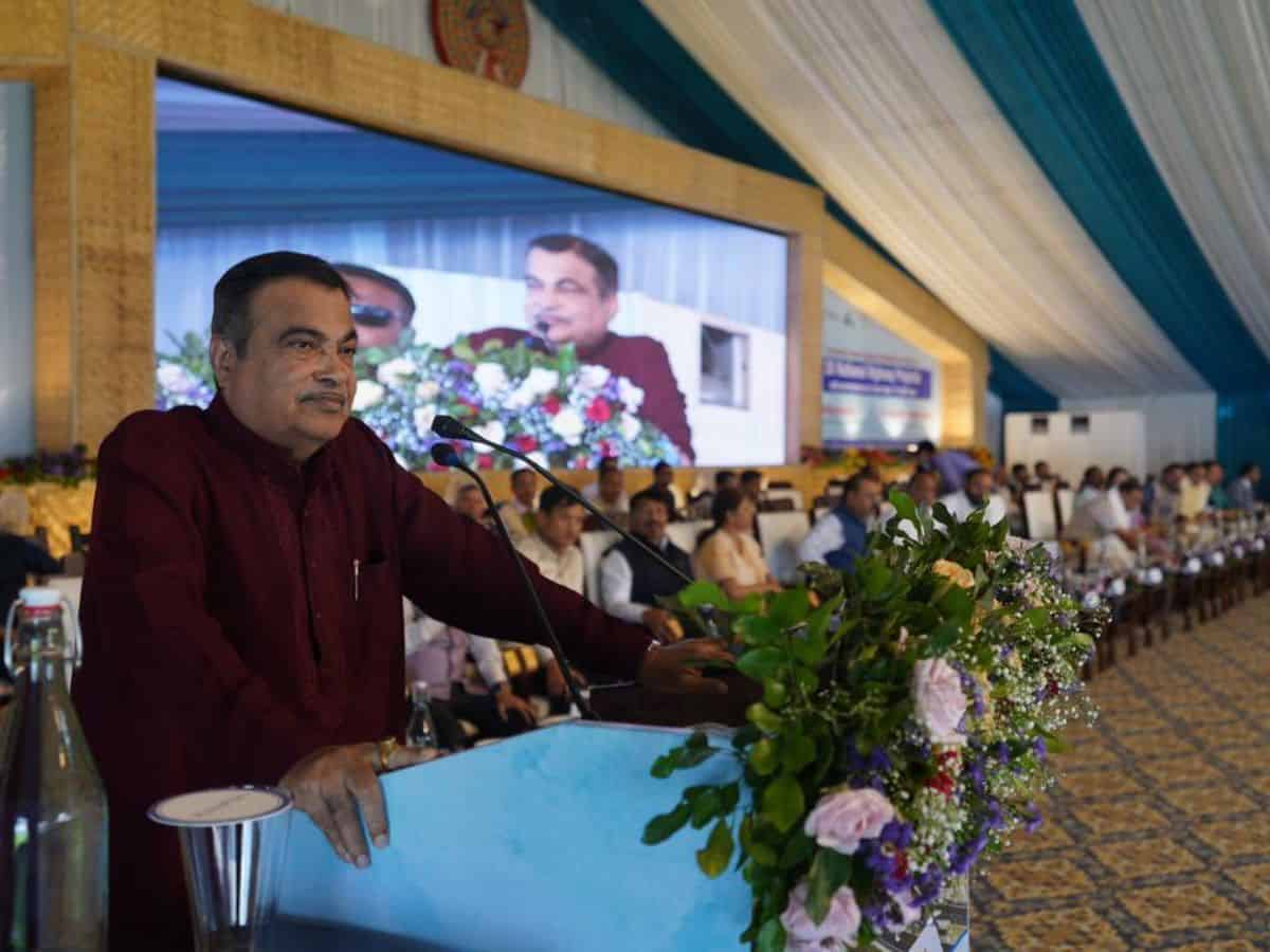 Nitin Gadkari lays foundation stone for 26 NH Projects worth Rs.17,500 Cr in Guwahati, Assam