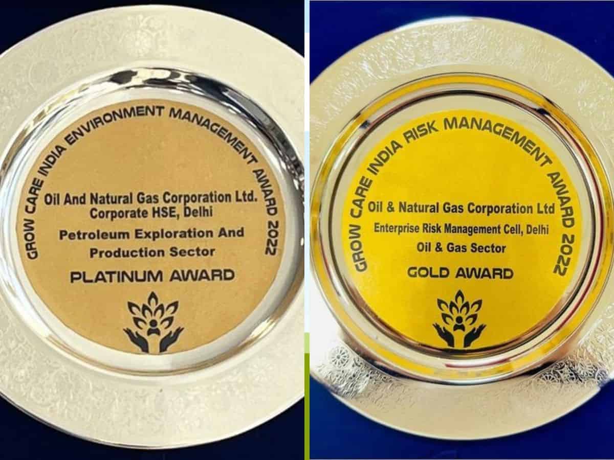 ONGC received dual honors at Grow Care India Awards