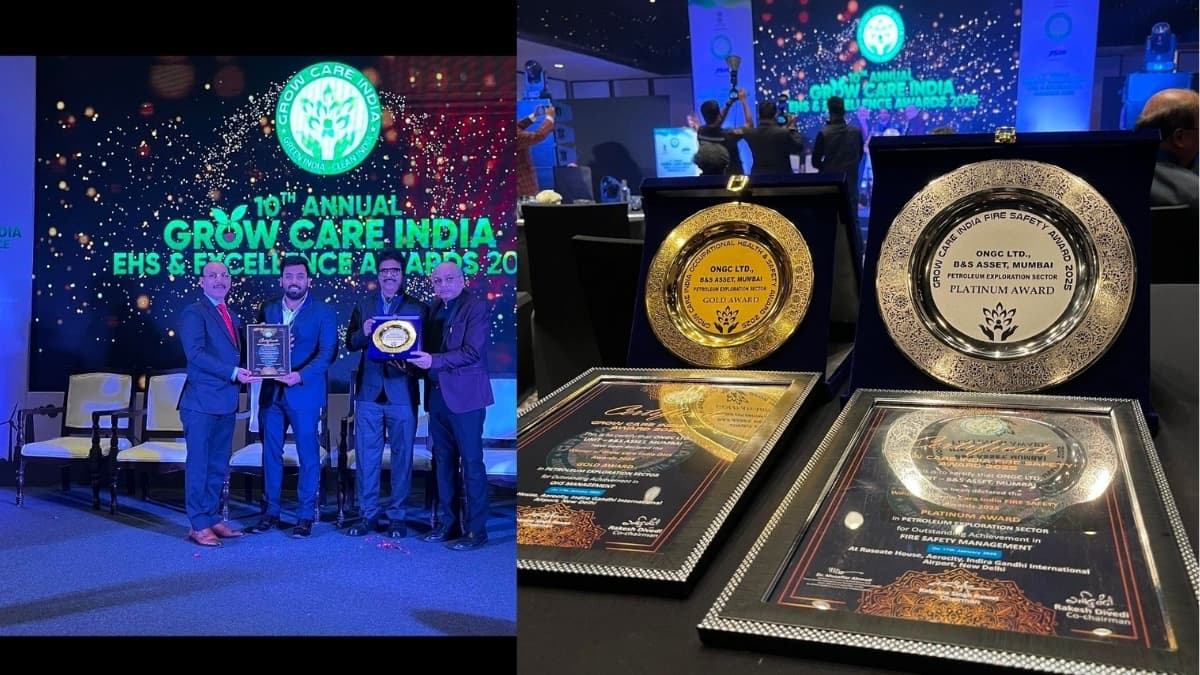 ONGC's Bassein & Satellite (B&S) Asset Wins Prestigious Safety Awards