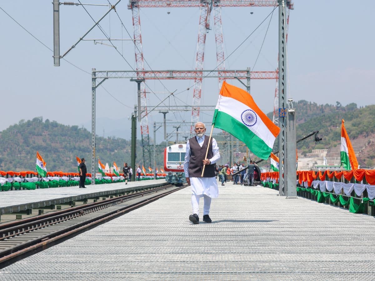 Chenab Bridge: PM Modi inaugurates world’s highest rail arch bridge in J&K