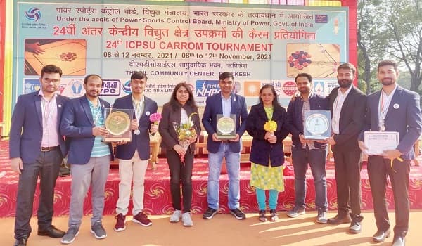 POSOCO wins 24th Inter CPSU Carrom Tournament