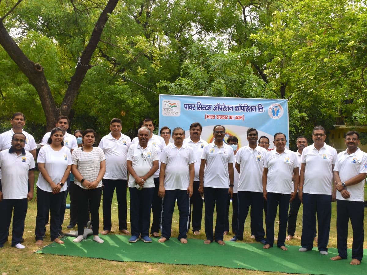 POSOCO observes 8th International Yoga Day