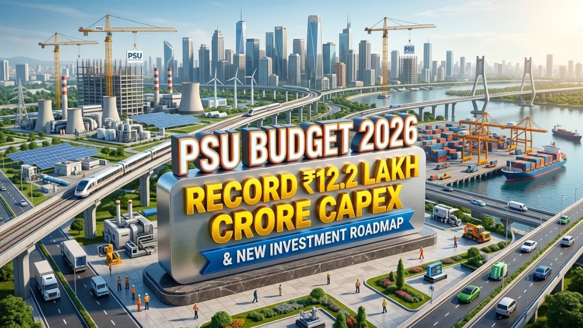 PSU Budget 2026: Record ₹12.2 Lakh Crore Capex & New Investment Roadmap