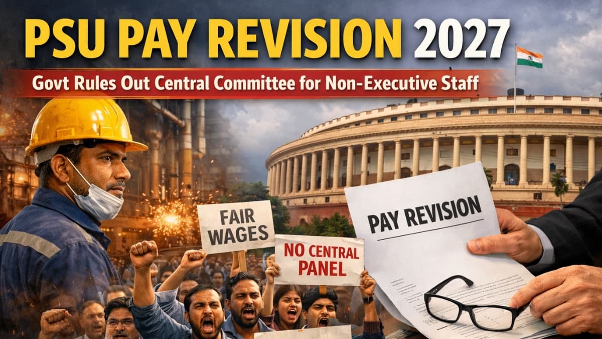 PSU Pay Revision 2027: Govt Rules Out Central Committee for Non-Executive Staff