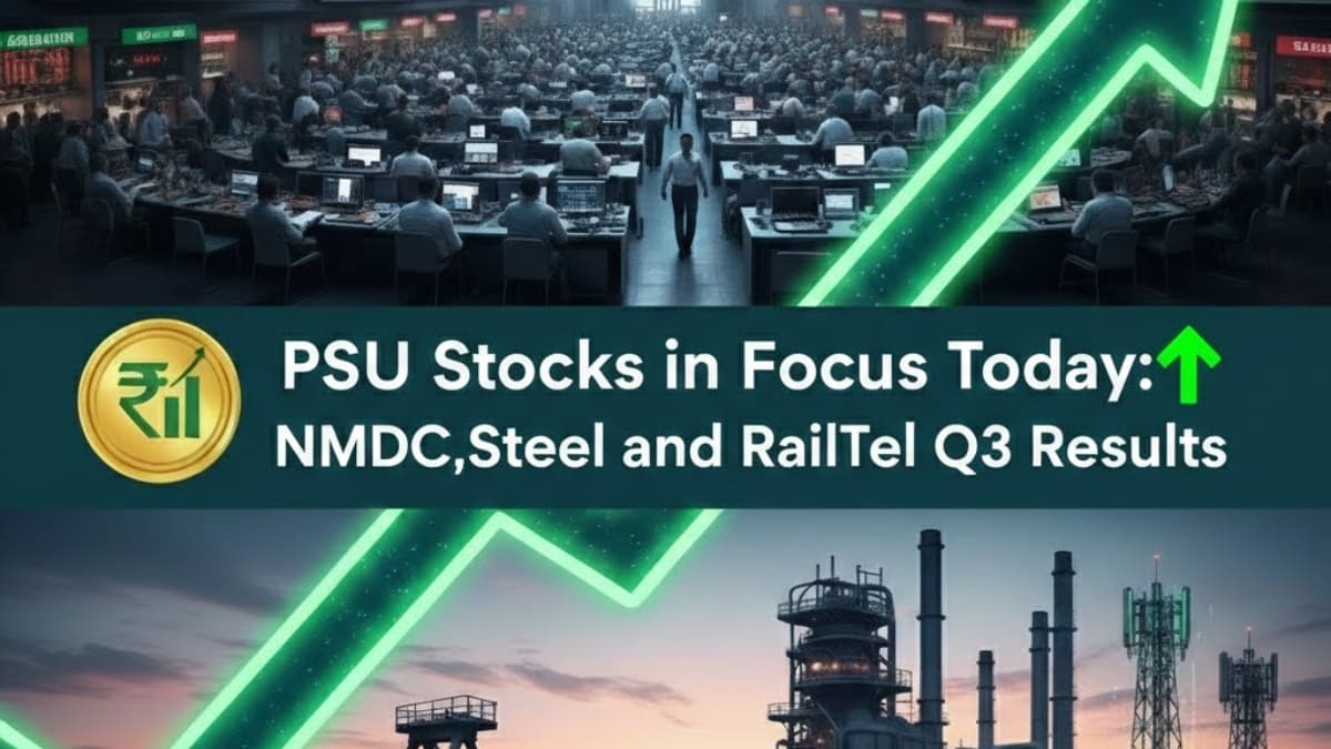 PSU Q3 Results Today ↑ NMDC, RailTel & NMDC Steel to Announce Earnings on Feb 3
