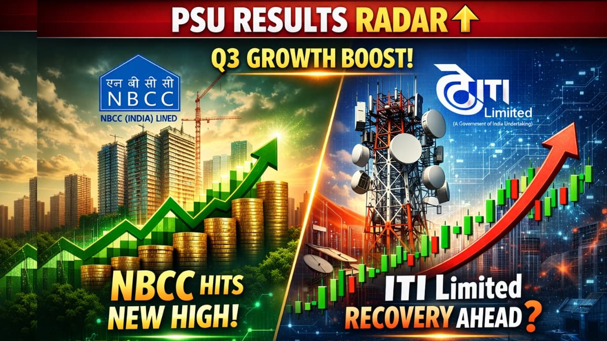 PSU Results Radar ↑: NBCC Eyes Fresh Multi-Year High on Q3 Growth; Will ITI Limited Surprise the Street with a Recovery?
