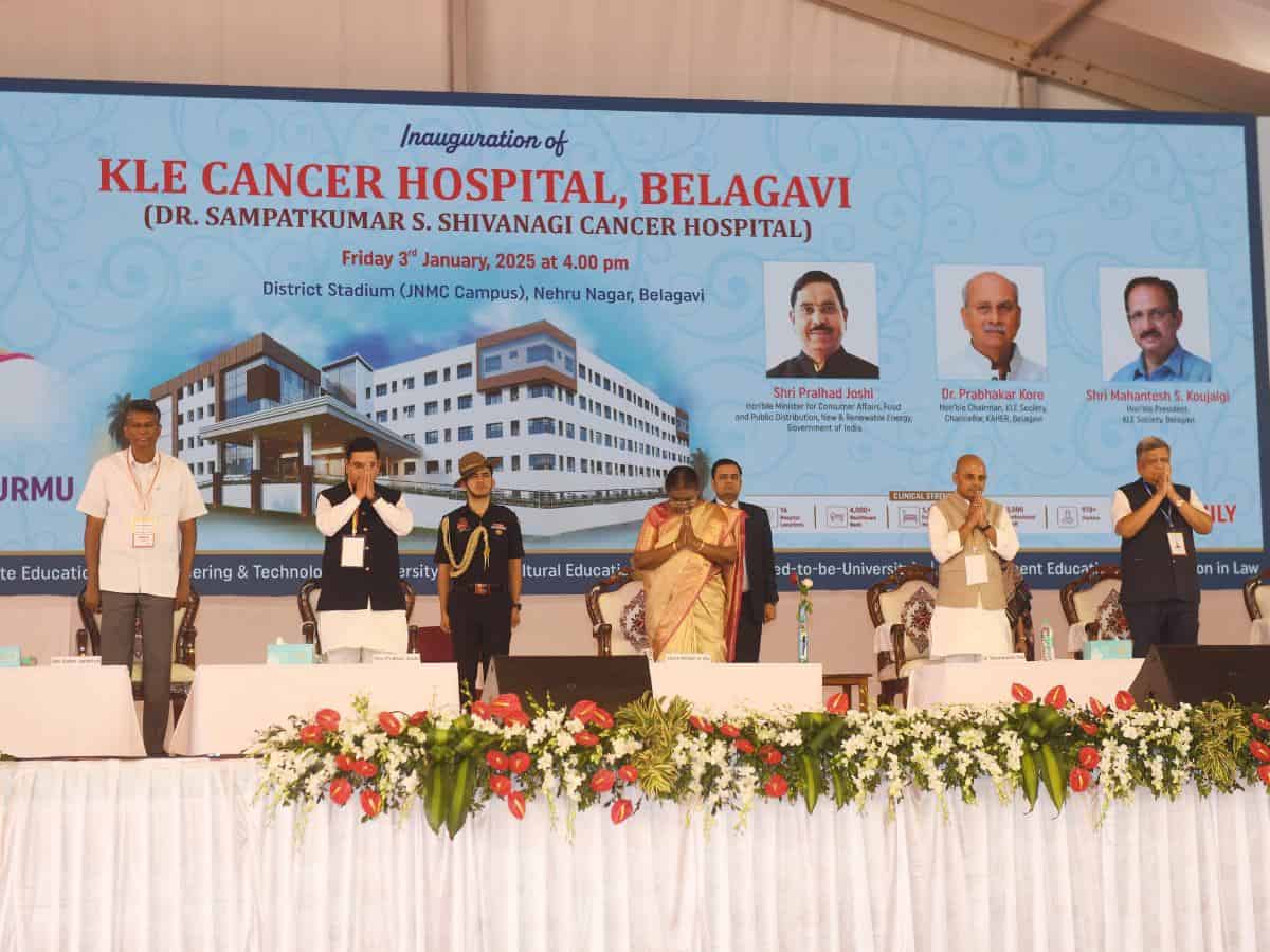 President Droupadi Murmu Inaugurates KLE Cancer Hospital