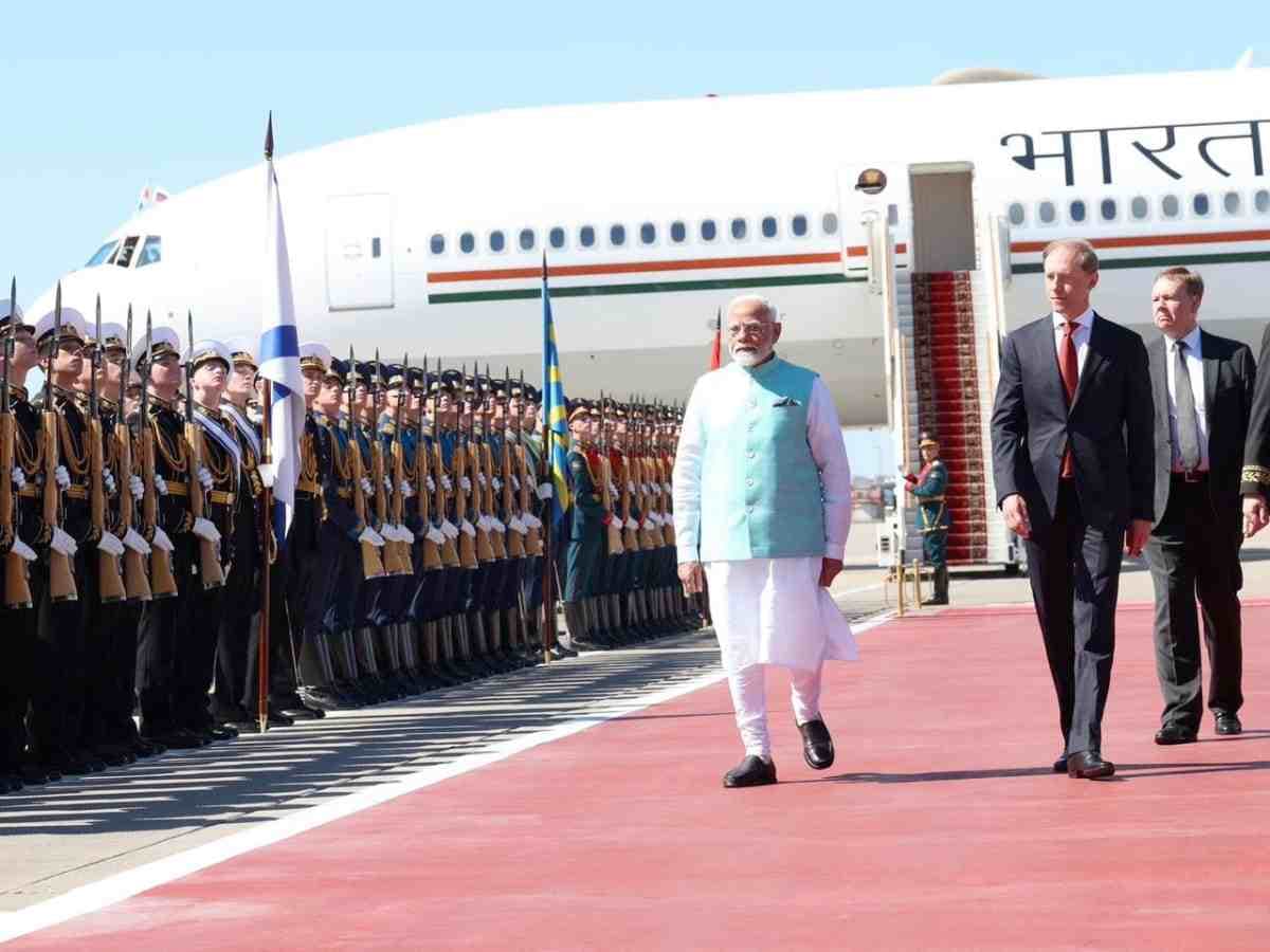Prime Minister Modi arrives in Moscow for 22nd India-Russia Annual Summit