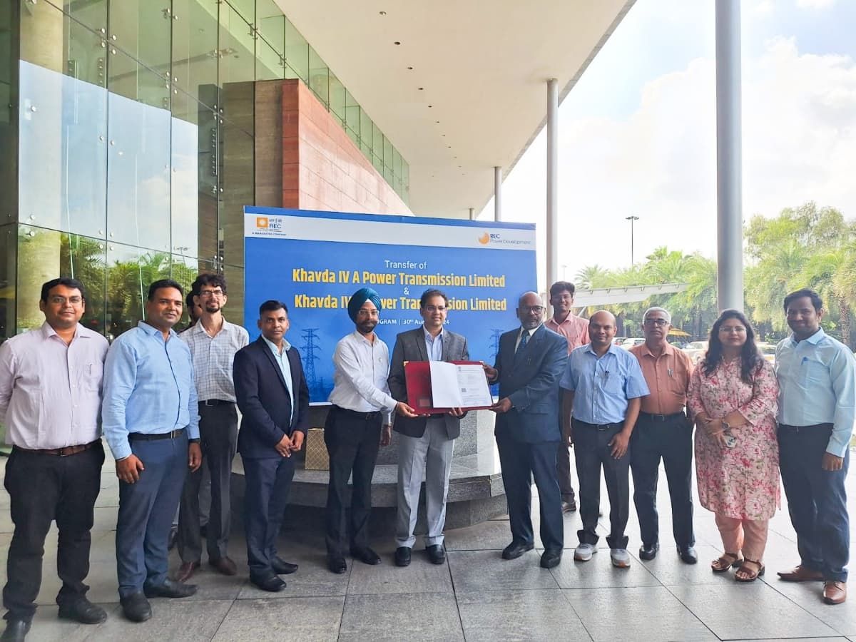 RECPDCL Hands Over 2 SPVs to Adani Energy and Sterlite Grid 38 Limited