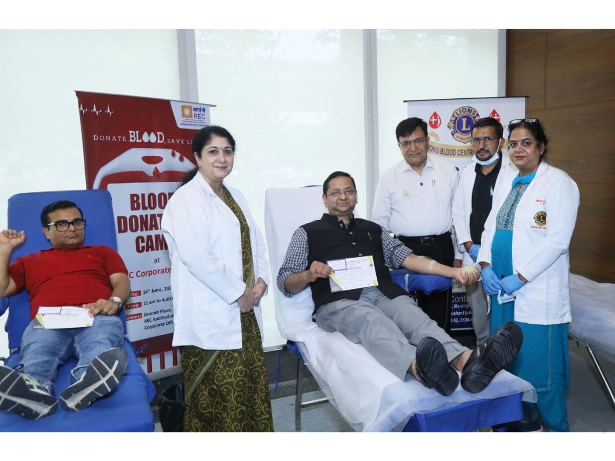 REC Limited Organizes Blood Donation Camp on World Blood Donor Day