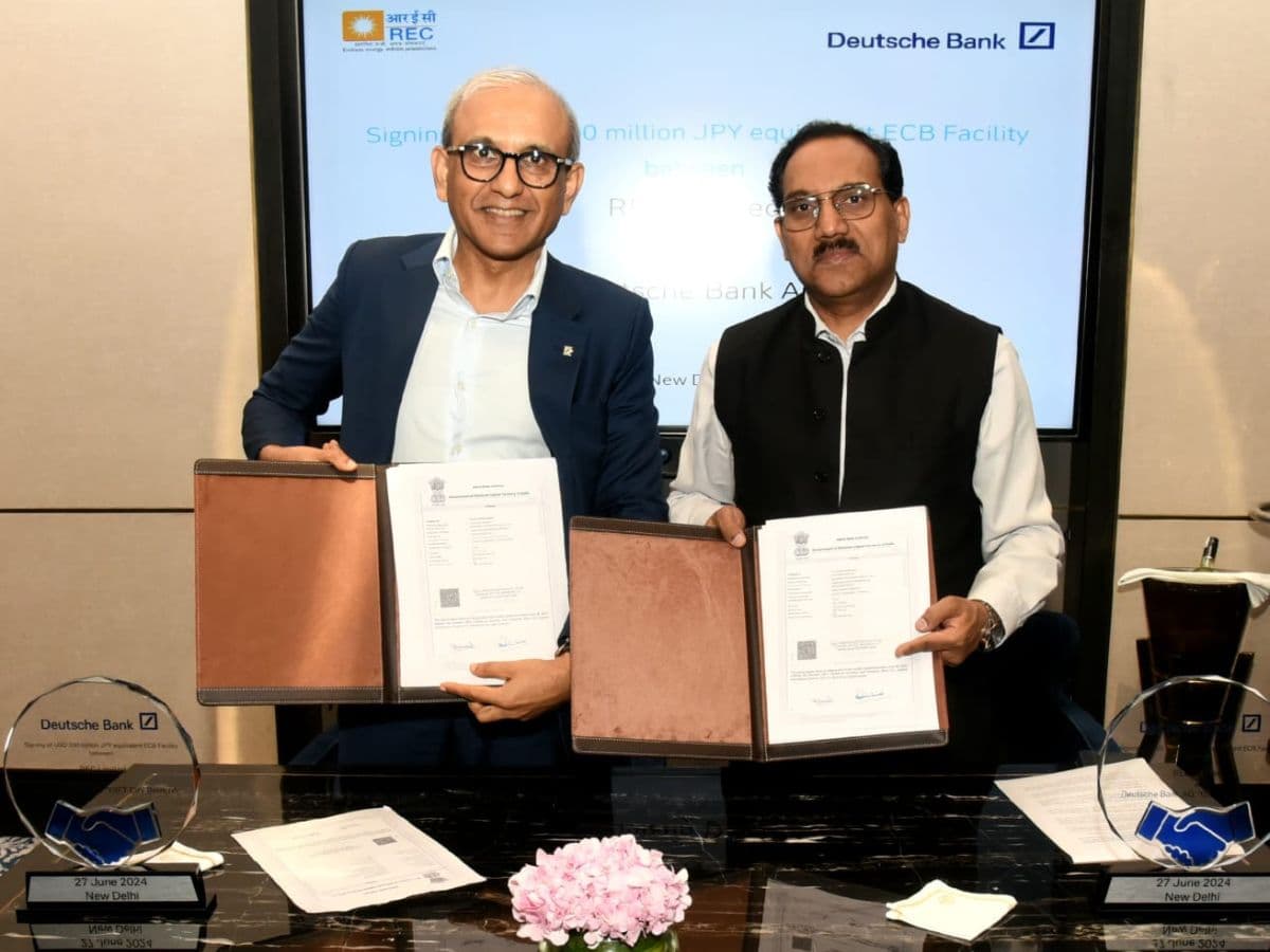 REC Limited avails green loan facility of USD 200 Million from Deutsche Bank AG, Gift City Branch