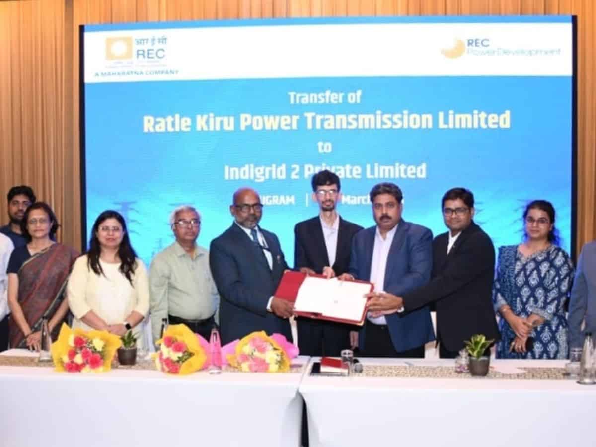 REC subsidiary Handovers Ratle Kiru Power Transmission Limited to IndiGrid