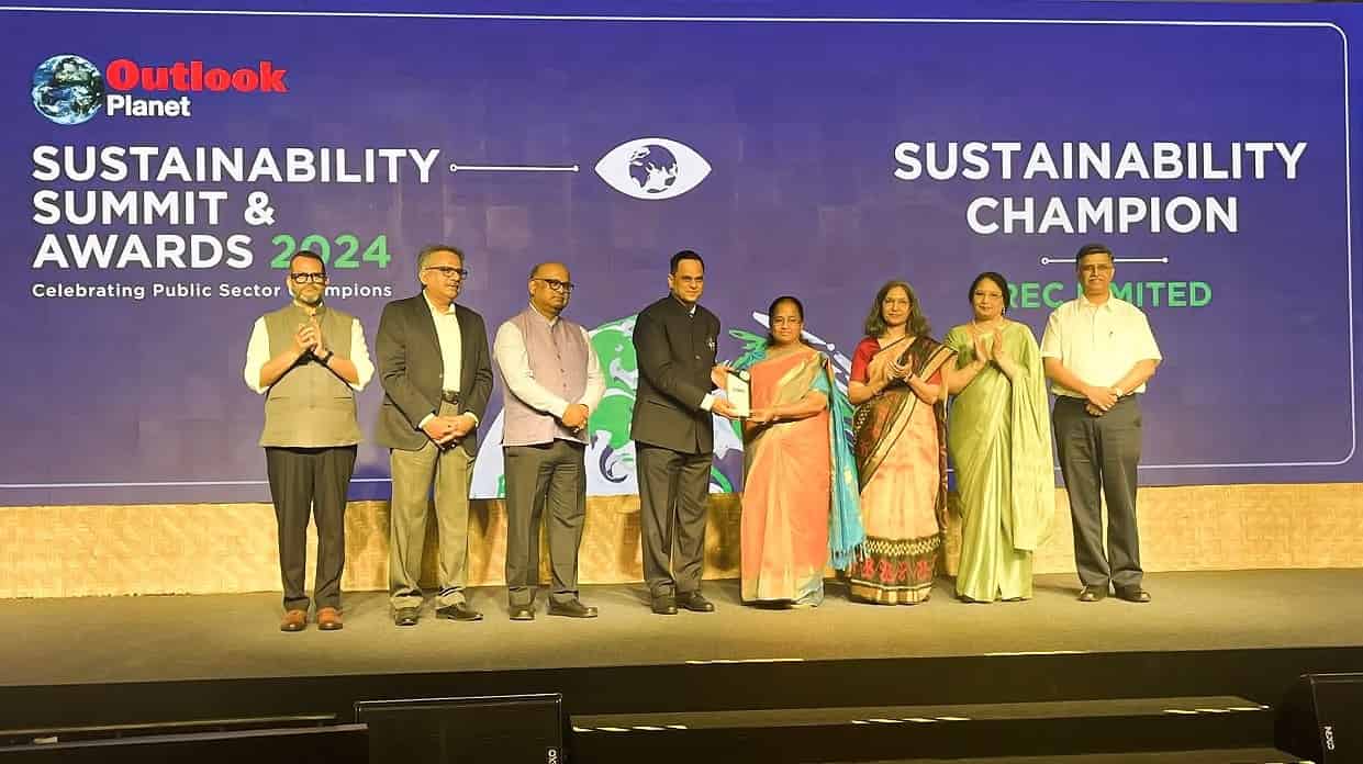 REC wins ‘Sustainability Champion – Editor’s Choice Award’ at the Outlook Planet Sustainability Summit & Awards 2024