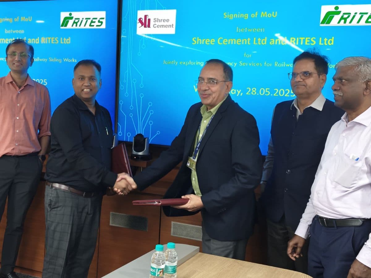 RITES Ltd signs five-year MoU with Shree Cement to enhance rail infrastructure