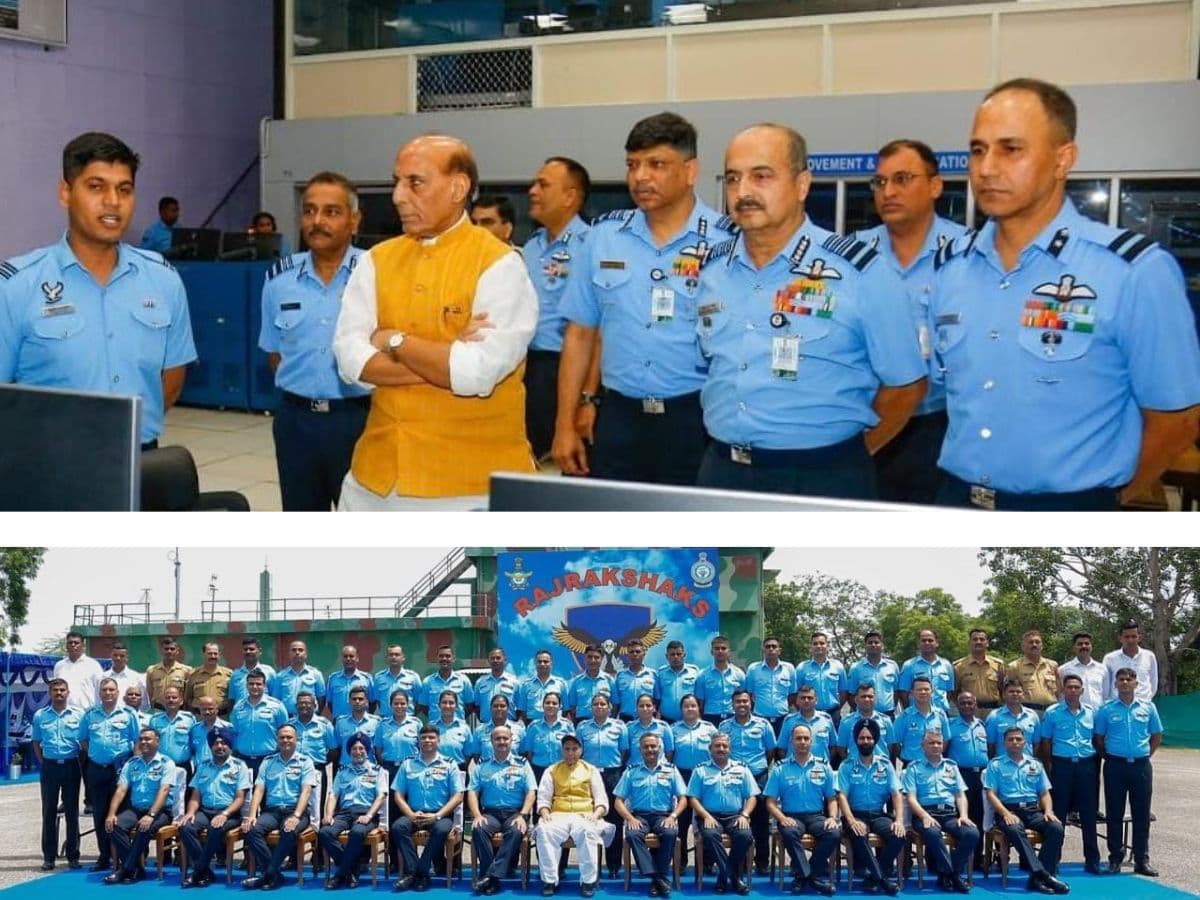 Defence Minister Rajnath Singh visits premier Radar Station of IAF