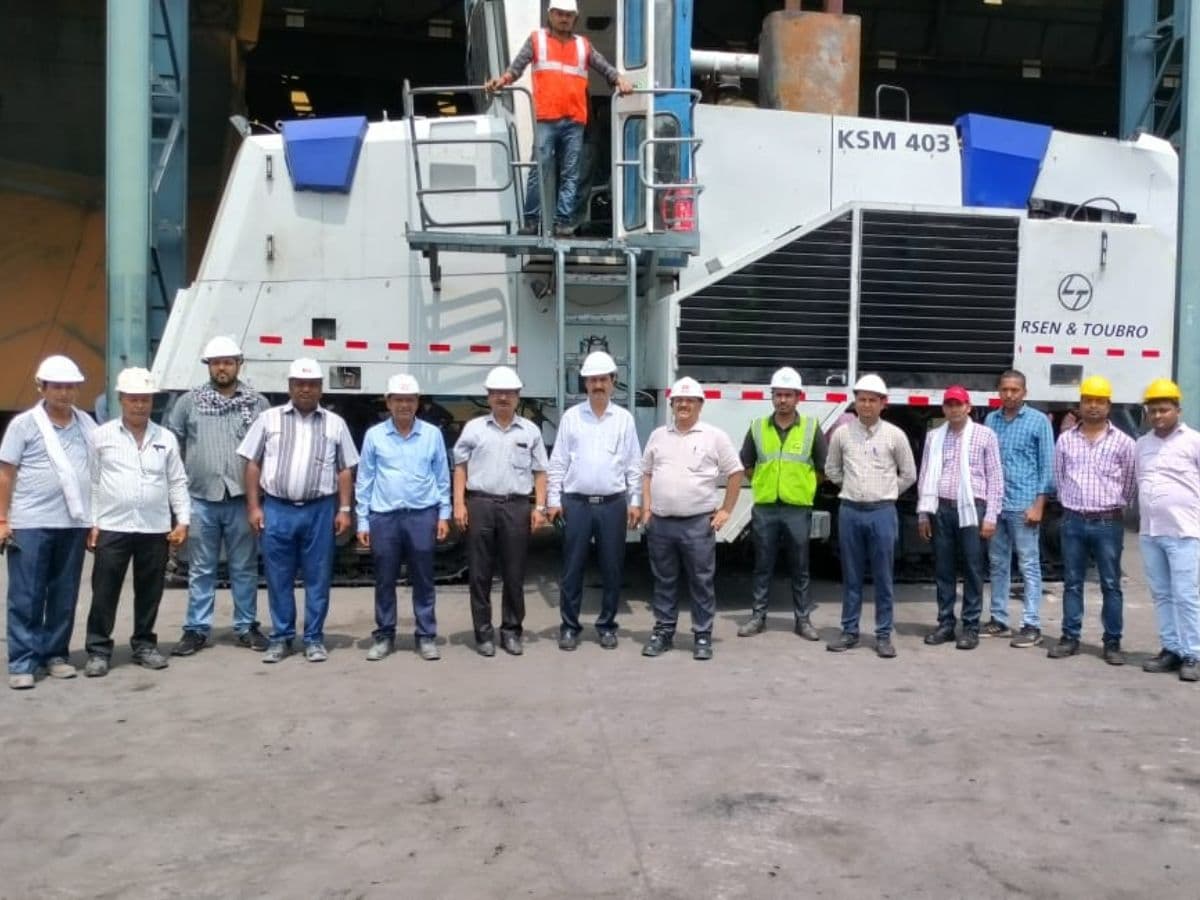 Re-commissioning of Surface Miner at NCL's Krishnashila project