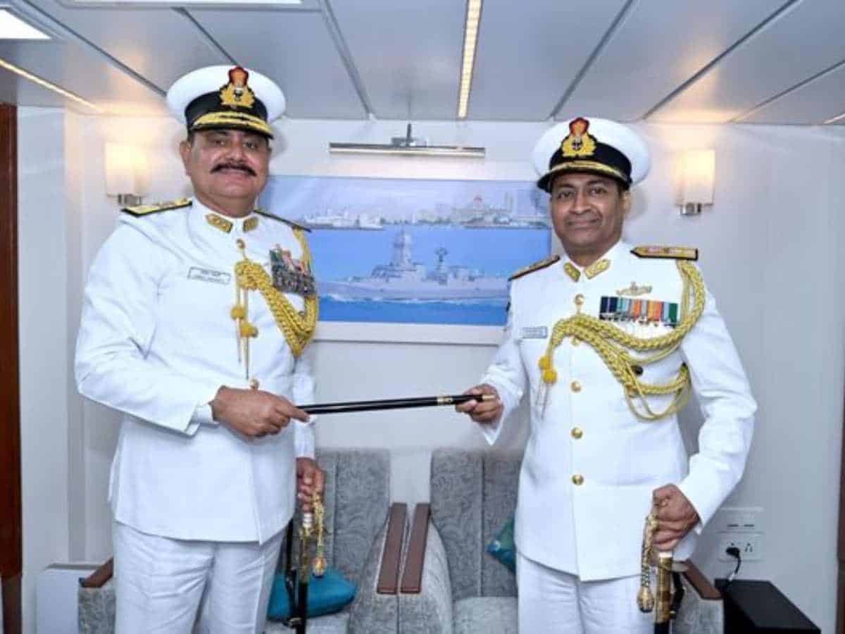 Rear Admiral CR Praveen Nair, took over the mantle of FOCWF from Rear Admiral Vineet McCarty