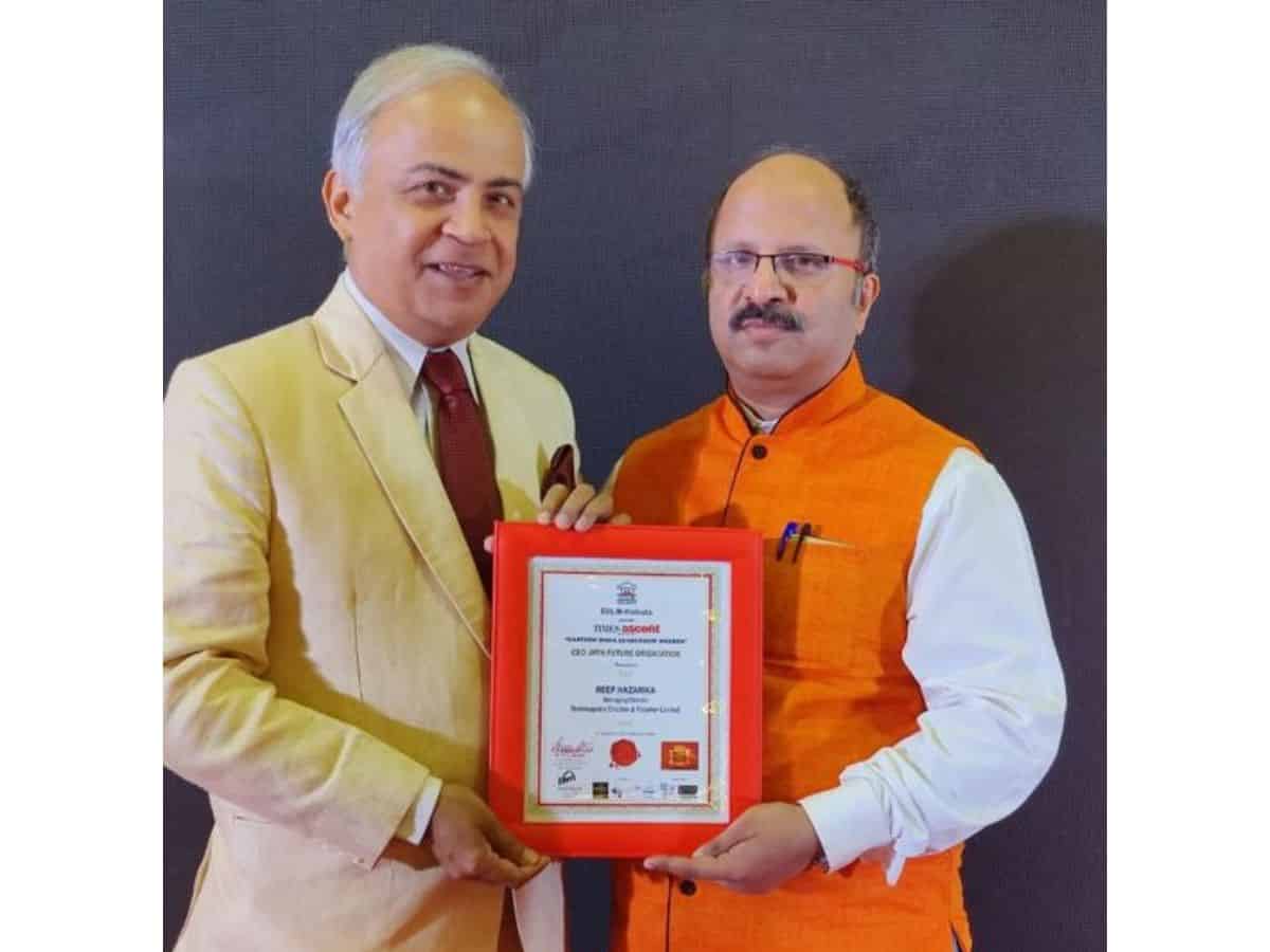 Reep Hazarika, MD BCPL Conferred with 'CEO with future Orientation'