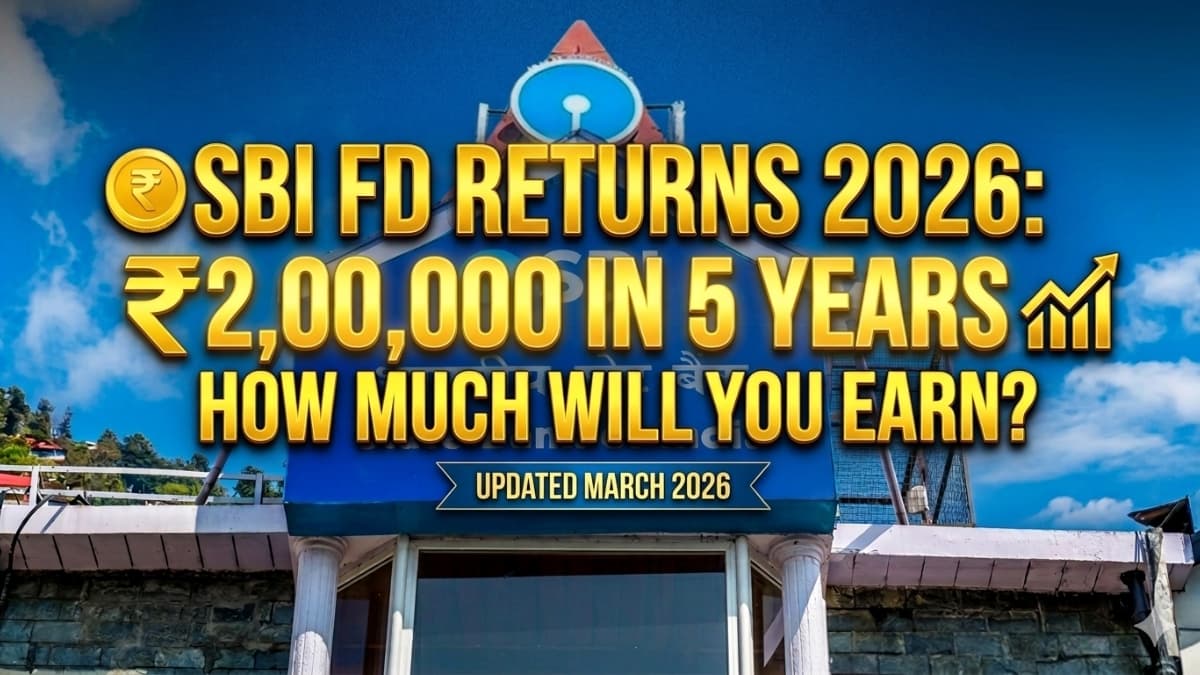 SBI FD Returns 2026: ₹2,00,000 in 5 Years – How Much Will You Earn? Special Rates for Senior Citizens