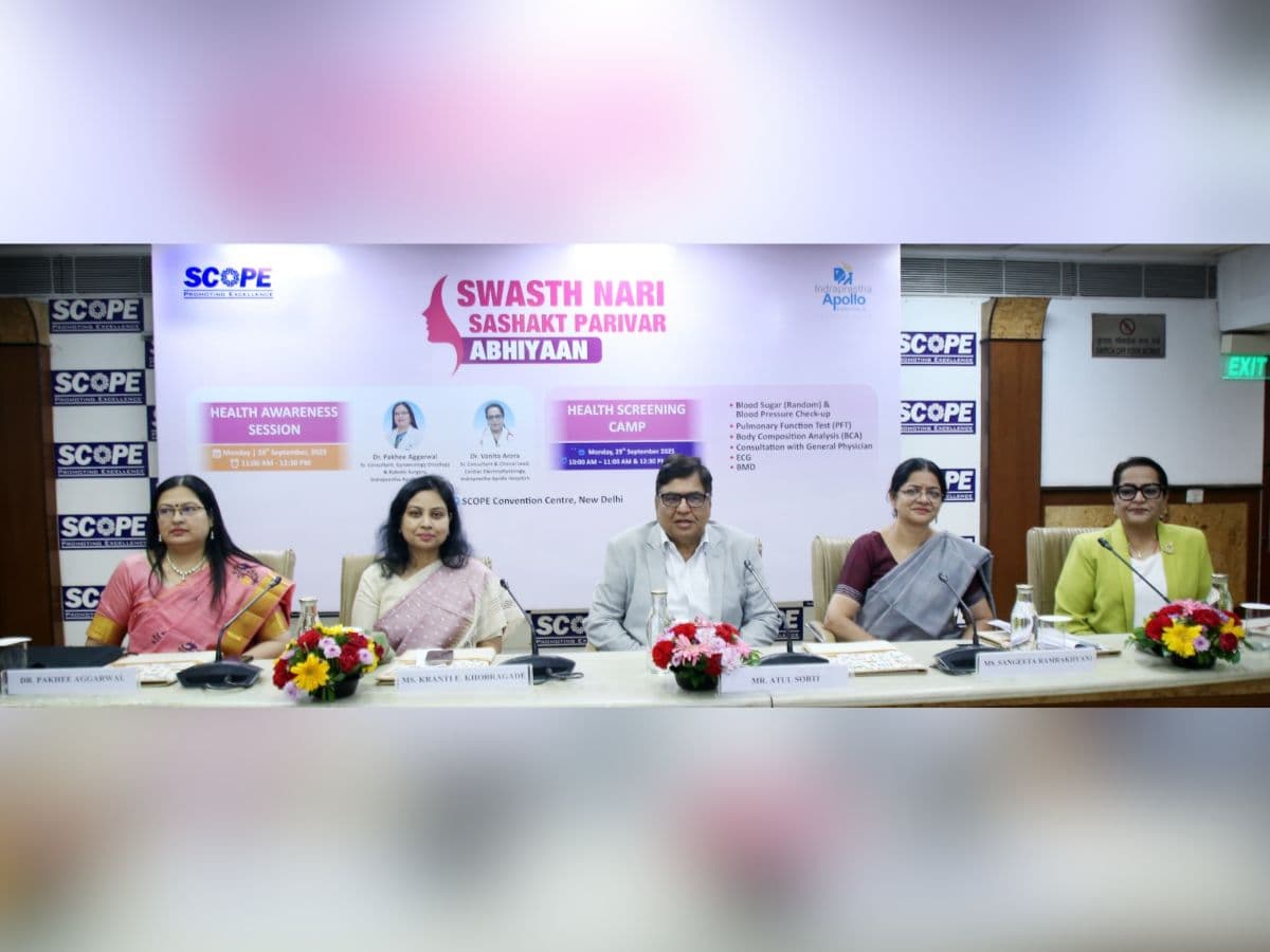 SCOPE partakes in 'Swasth Nari, Sashakt Parivar Abhiyaan', organizes Health Program & Screening Camp