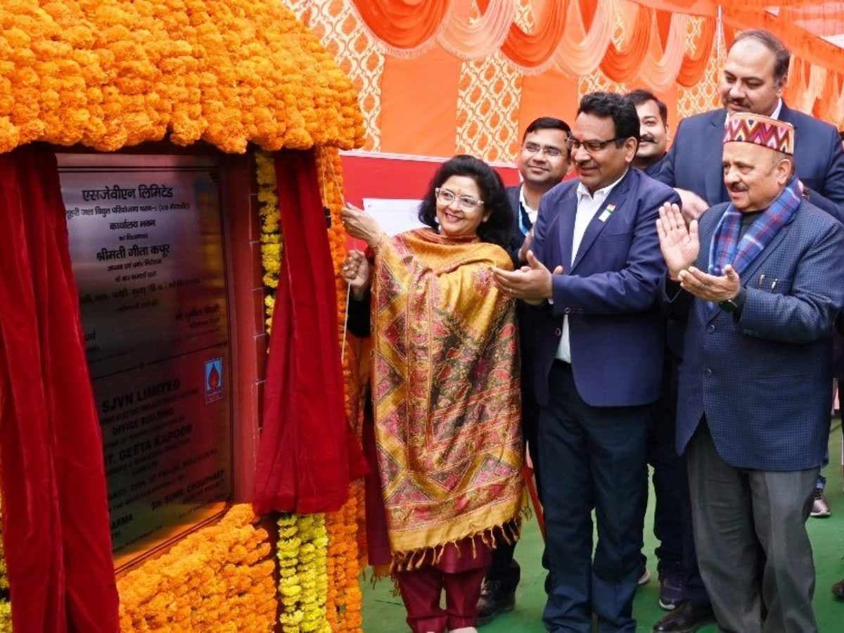 SJVN CMD laid foundation stone of Office building at Dam Site of 210 MW Luhri Stage-1 HEP