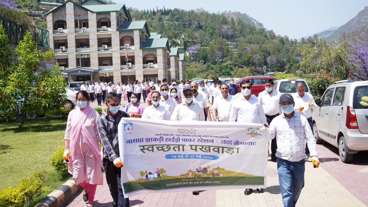 SJVN Organises Swachhta Pakhwada 2026 Cleanliness Drives Across Hydro Power Projects