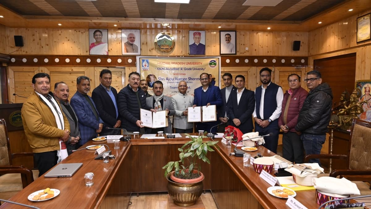 SJVN & HPU Sign ₹4.15 Crore MoU for AI-Based Solar PV Research