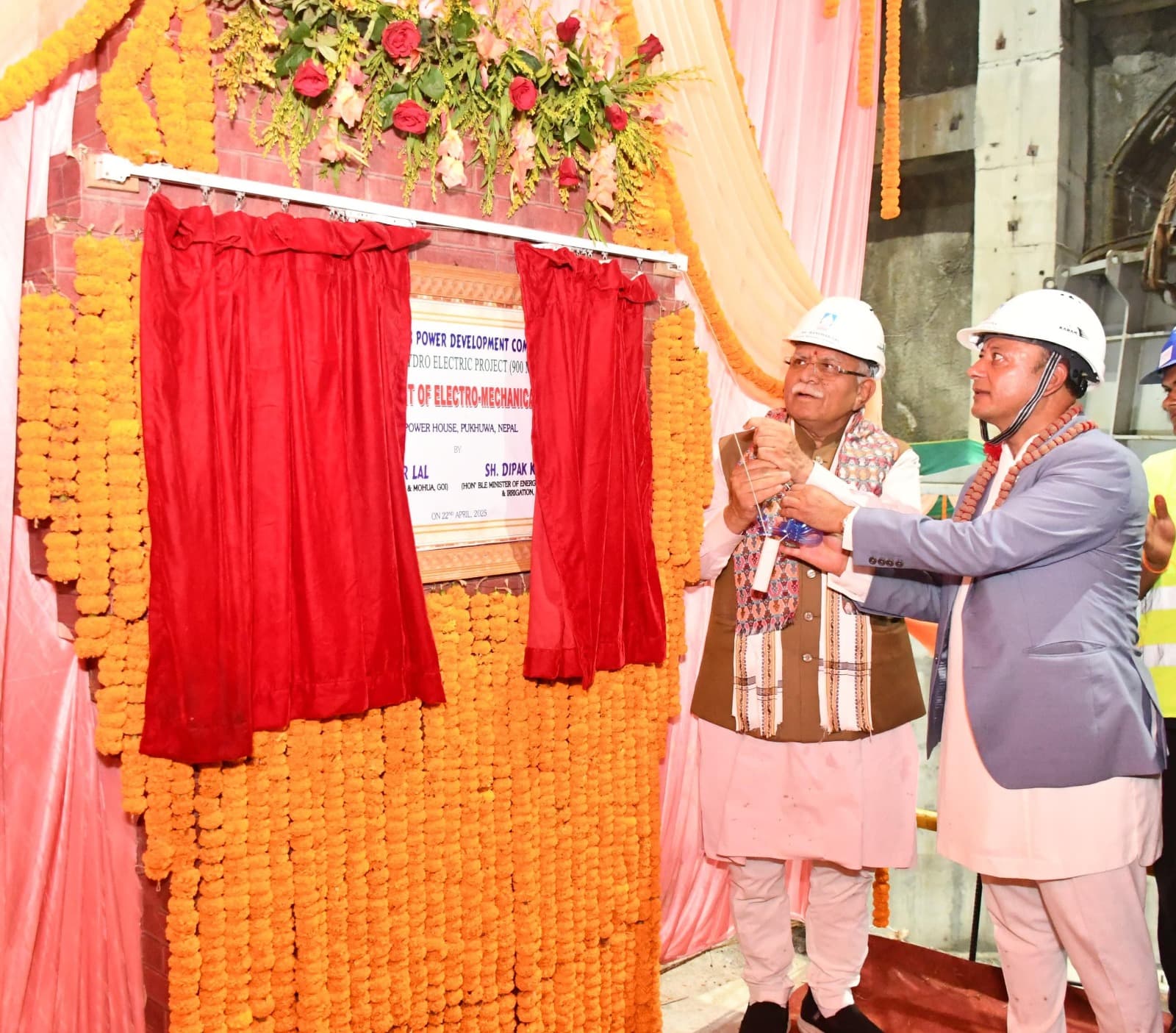 Power Ministers of India and Nepal Visit SJVN's Arun-3 Project in Nepal
