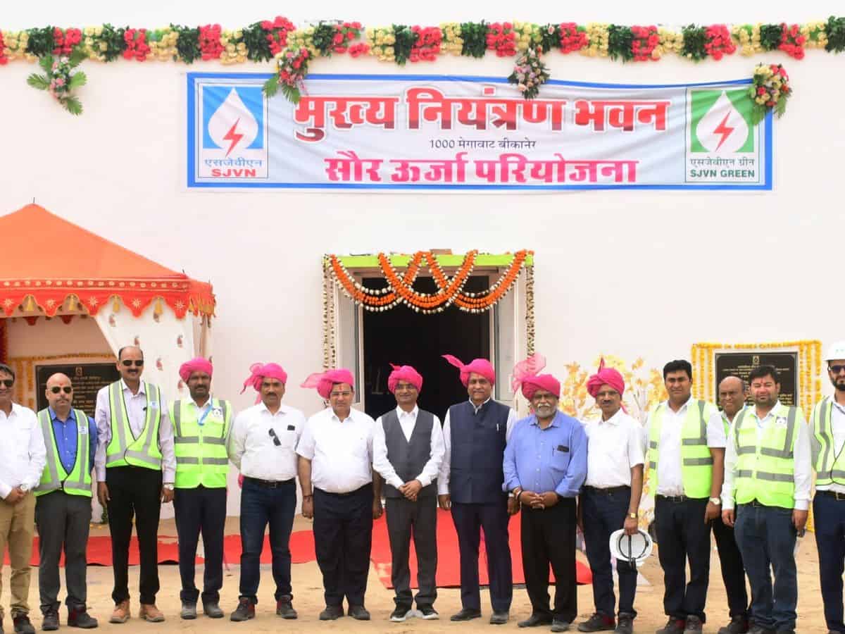 CMD, SJVN inaugurated Main Control Room Premises of 1000 MW Bikaner Solar Power Project