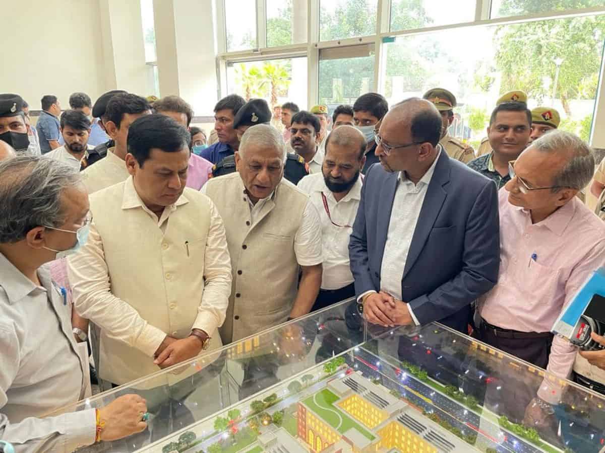 Minister Sarbananda Sonowal & Gen. (Dr.) V. K. Singh (Retd.) visited NIUM, Ghaziabad executed by WAPCOS