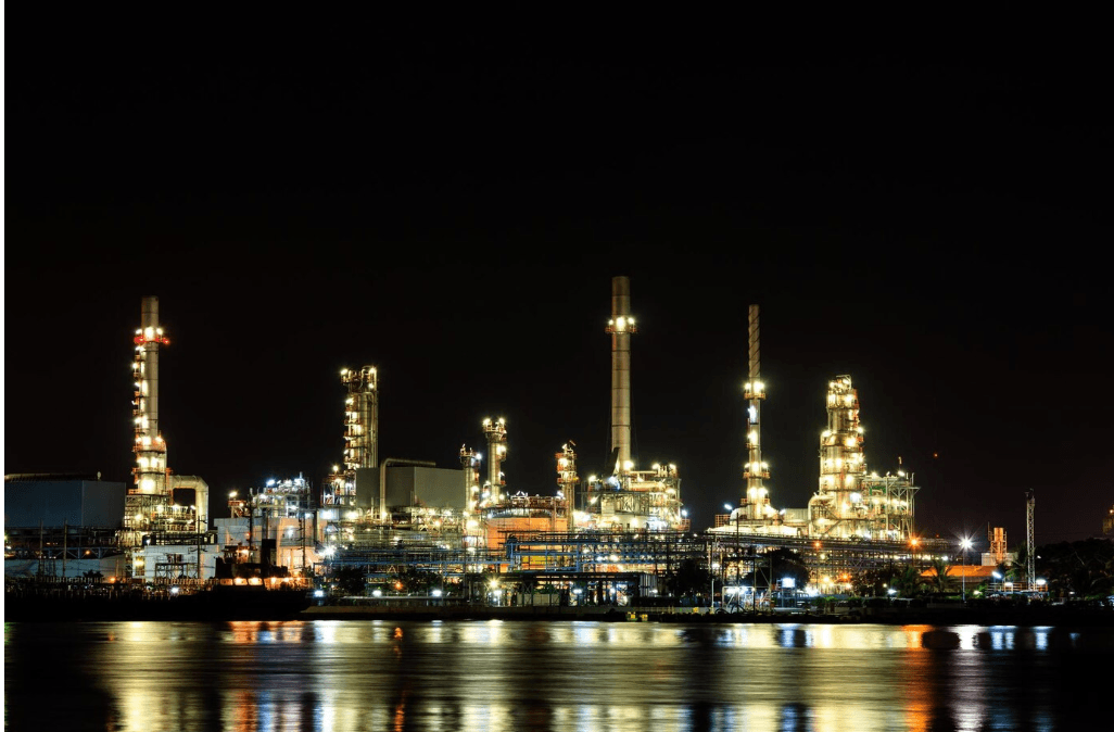 The headquarters of Mangalore Refinery and Petrochemicals Limited, located in the scenic hilly terrain of Mangalore, Karnataka