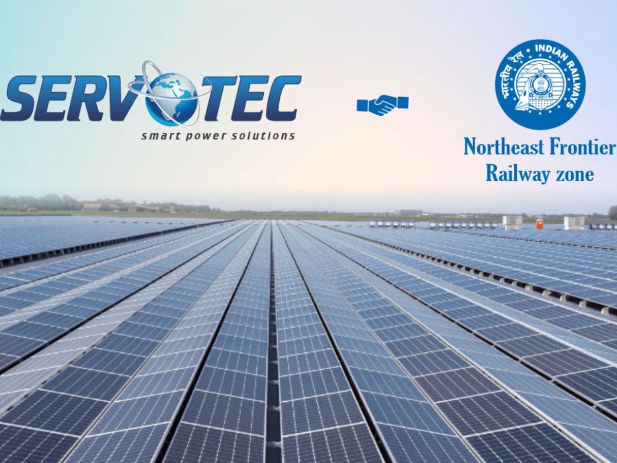 Servotech Secures 7.8 MW Grid-Connected Solar Rooftop Project from Northeast Frontier Railway