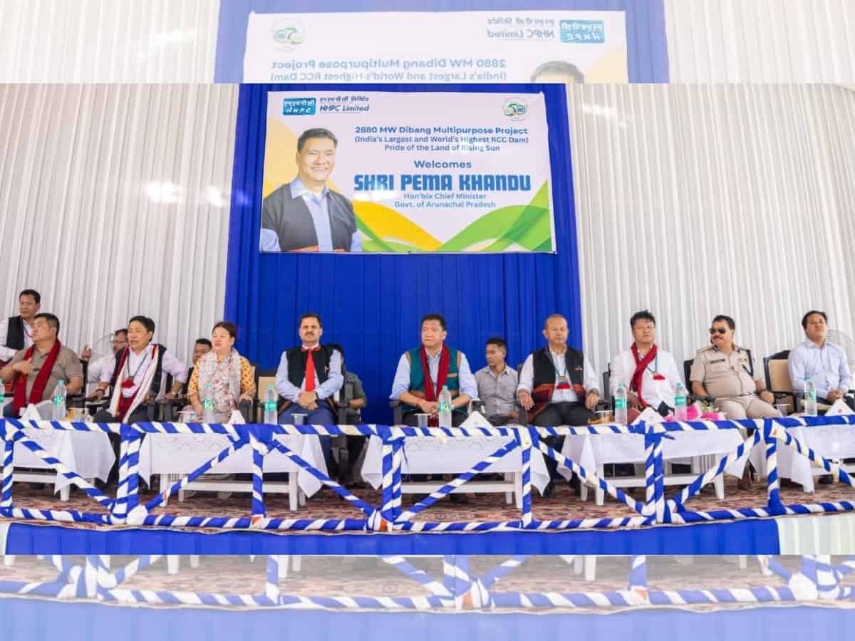 Shri Pema Khandu Visits NHPC’s 2880 MW Dibang Multipurpose Project