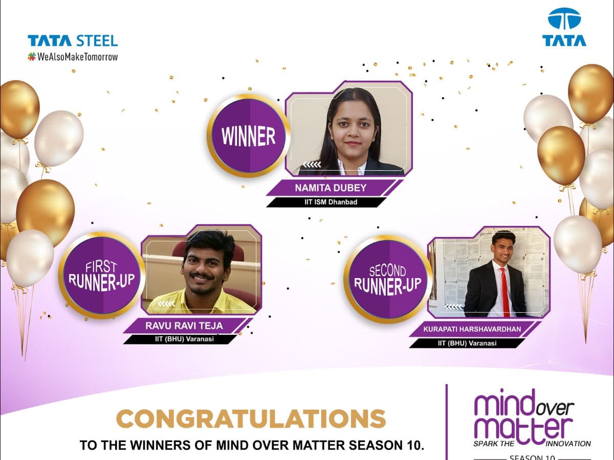 Tata Steel’s Annual Innovation Challenge 'Mind Over Matter' Concludes with Record Participation