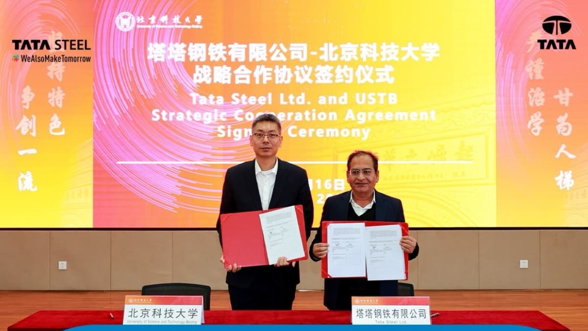 Tata Steel Signs MoU with USTB to Drive Low-Carbon Steelmaking
