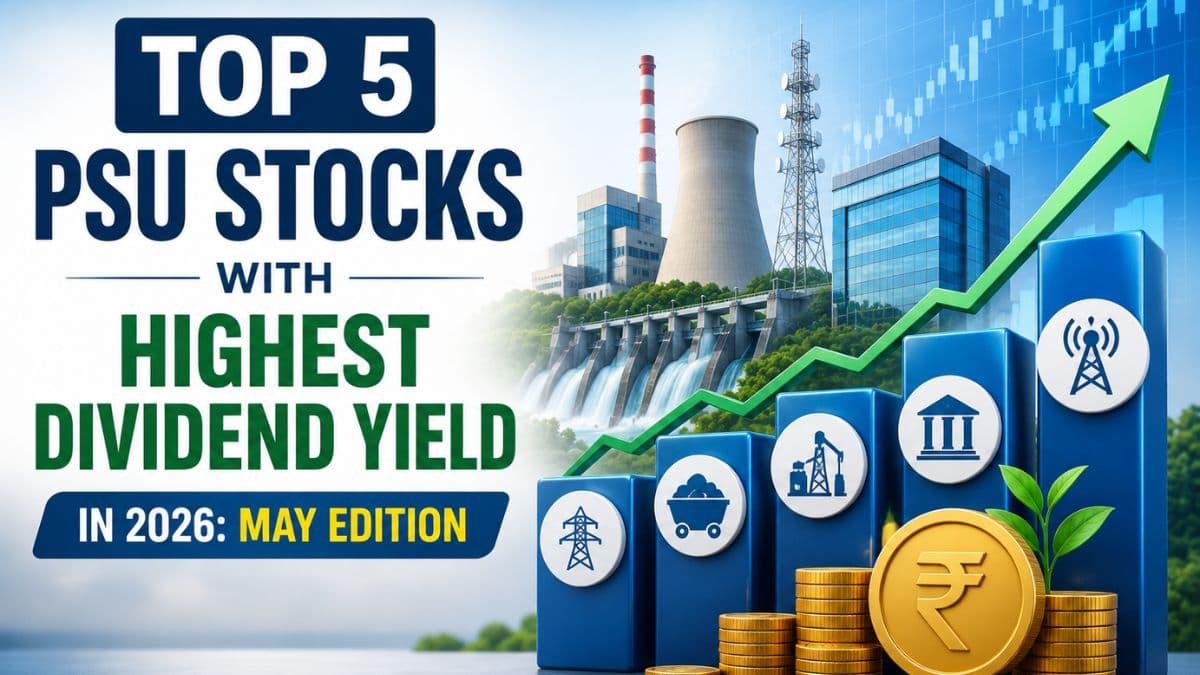 Top 5 PSU Stocks with Highest Dividend Yield in 2026: May Edition