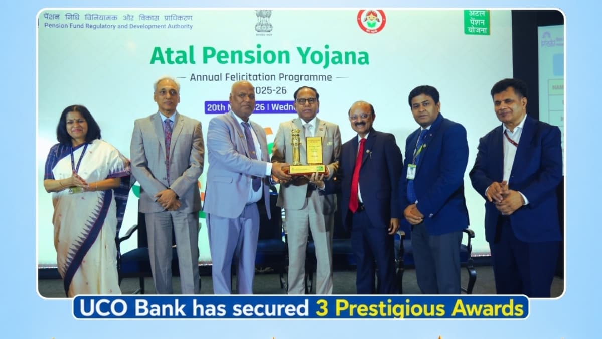 UCO Bank Wins 3 Prestigious APY Awards in FY 2025–26, Strengthening Financial Inclusion Across India