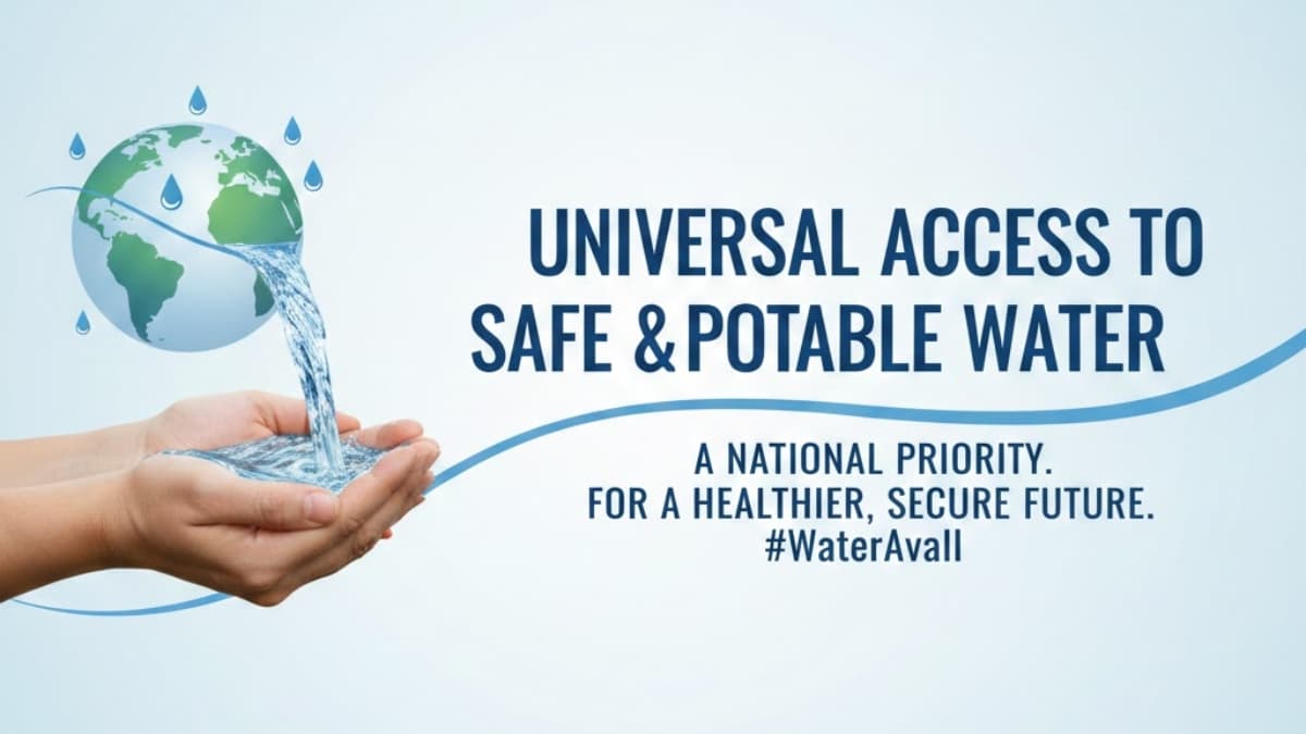 Why universal access to safe and potable water remains a national priority