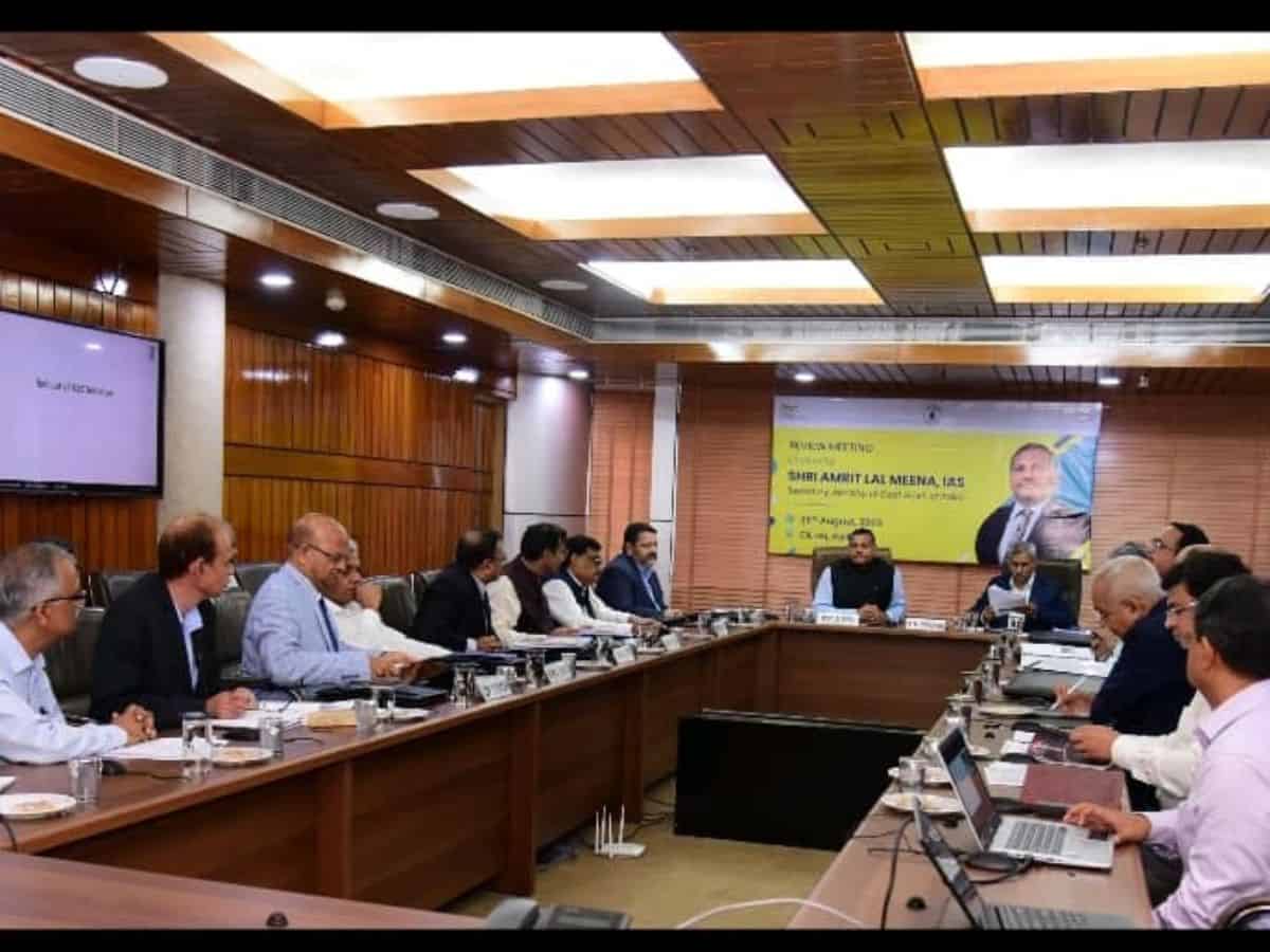 Amrit Lal Meena, Secy, Coal reviewed performance of CIL