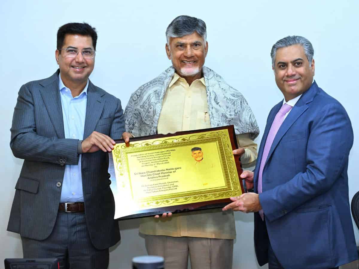 Andhra Pradesh CM inaugurates first-of-its-kind green hydrogen plant in Tirupati