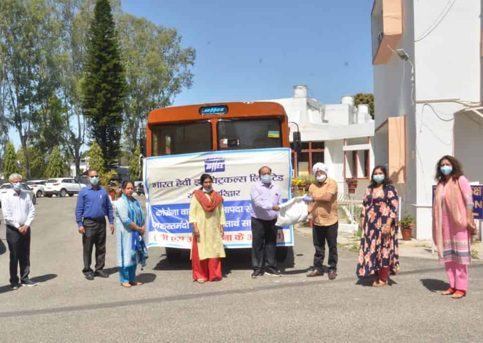 BHEL Haridwar unit handed over dry ration kits