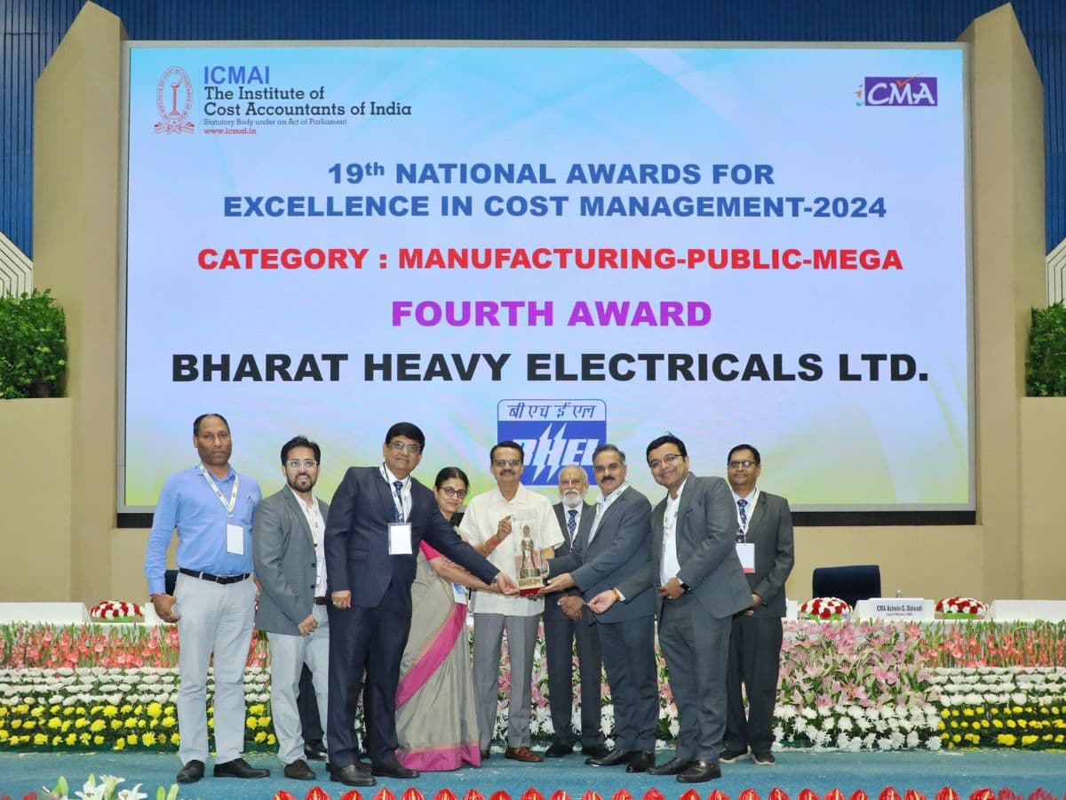 BHEL Conferred with ICMAI Excellence in Cost Management Awards 2024