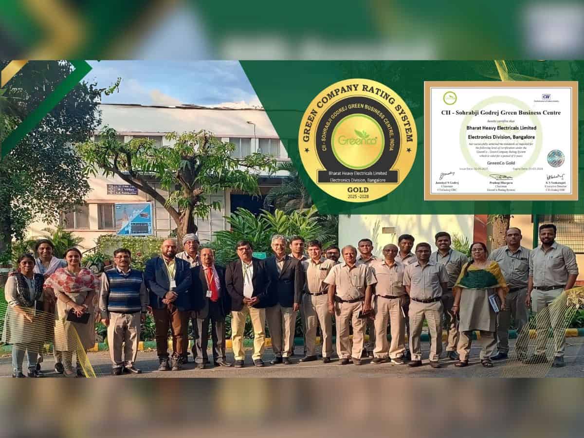 BHEL receives GreenCo Gold Rating by CII-Godrej Business Centre