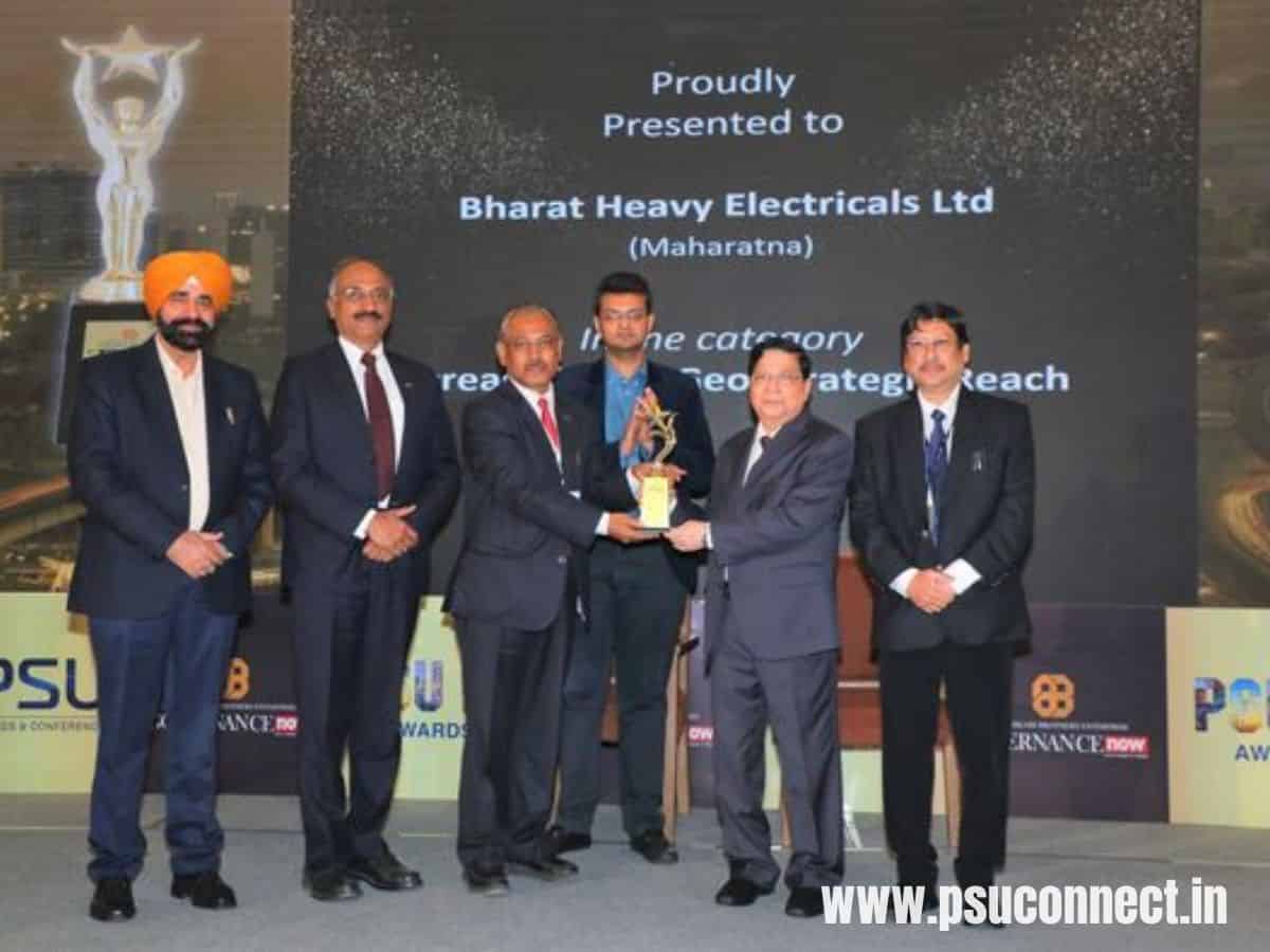 BHEL wins Governance Now PSU awards 2022 in seven categories