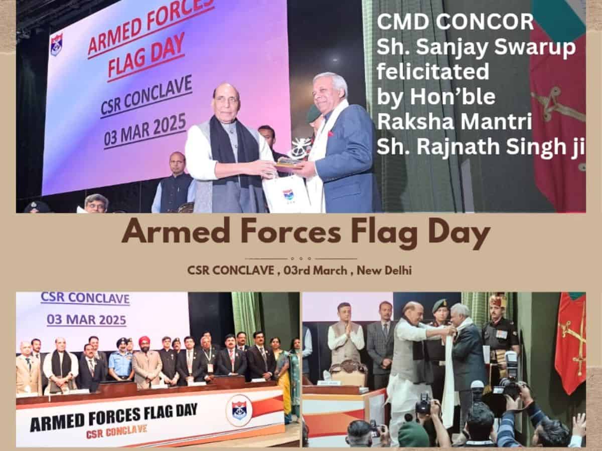 CONCOR participates in 6th Armed Forces Flag Day