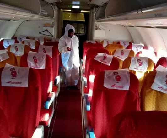 CWC Brave Warriors disinfected 37 Air India Express Aircrafts