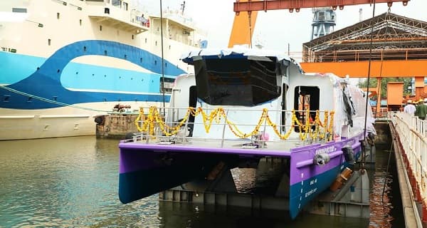 First Water Metro boat of Kochi Metro launched, built by Cochin Shipyard Limited