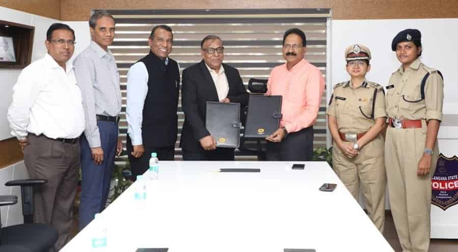 GAIL signed an MoU with Telangana police