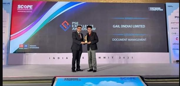GAIL India Limited bagged 1st position in 16th National Awards for Excellence in Cost Management