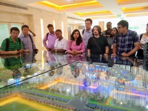 National Institute of Urban Affairs delegation visited NBCC East Kidwai Nagar Project